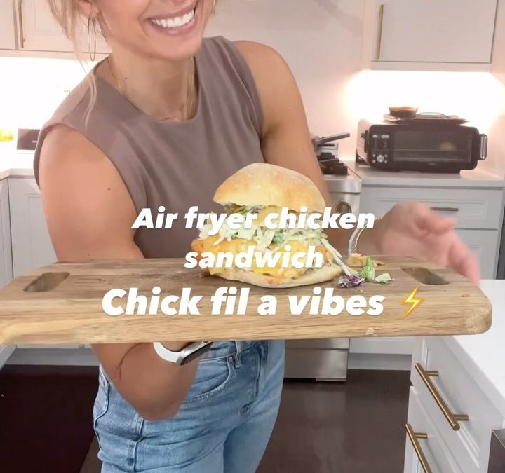 Air Fryer Chicken Sandwich