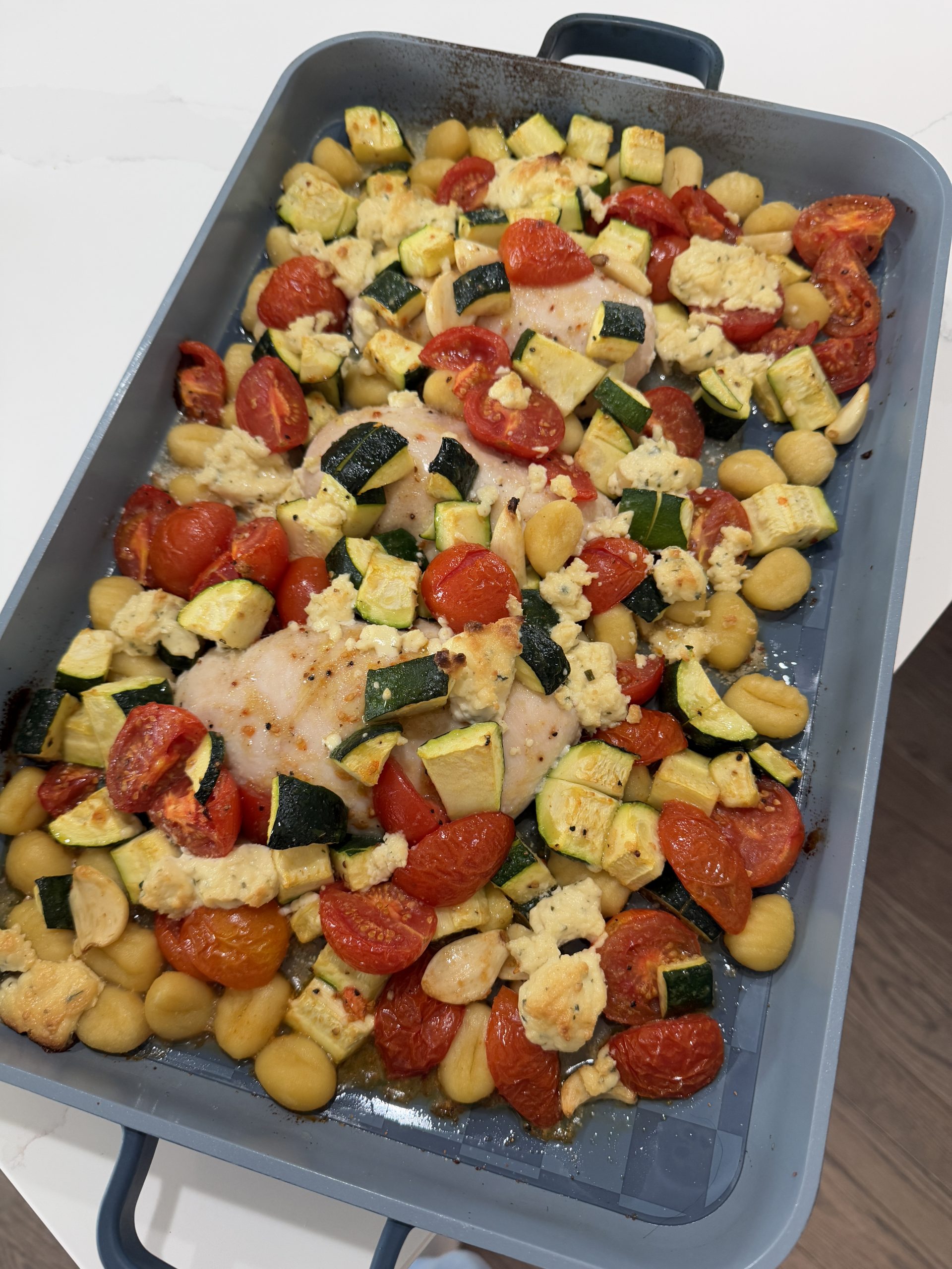 Janie Ippolito: Gnocchi & Chicken Baked Feta With Tomatoes & Zucchini